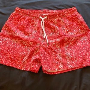 Men’s paisley print swim shorts